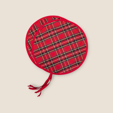 AGA lid cover Tops Range Covers Chef Pads Hob Covers Red Royal Stewart Tartan