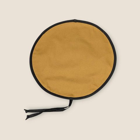 AGA lid cover Tops Range Covers Chef Pads Hob Covers Mustard with Black Border