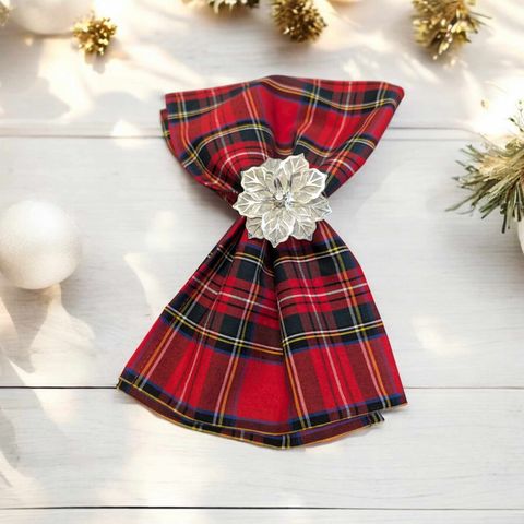 Cotton Table napkins Red Royal Stewart Tartan Plaid Christmas Burns Night