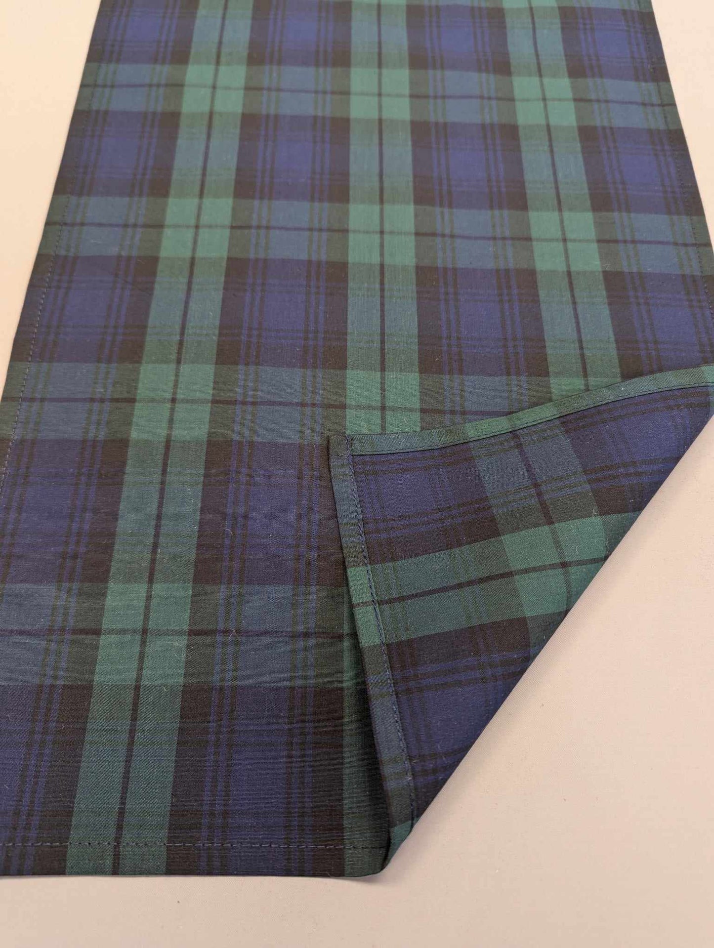 BLACK WATCH Cotton Tartan Runner  Burns Night Christmas Wedding