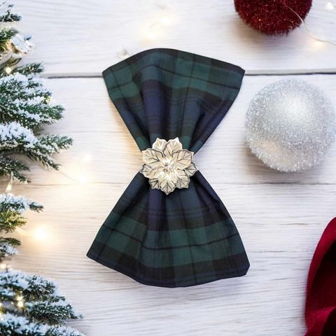 Cotton Table napkins Black Watch Tartan Plaid Christmas Burns Night