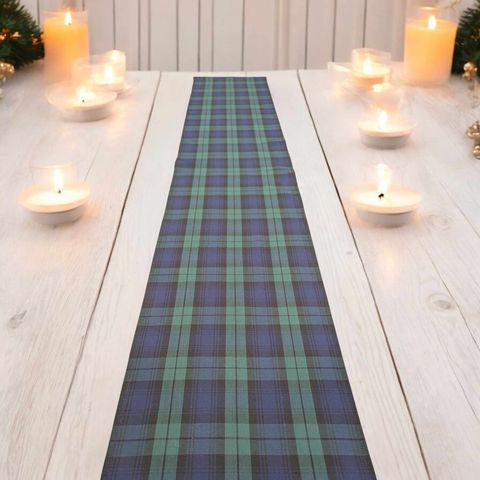 BLACK WATCH Cotton Tartan Runner  Burns Night Christmas Wedding